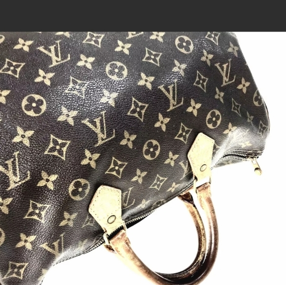 🥳HP🥳 Louis Vuitton Men's Women's Speedy 35 Bag Brown Gold - Picture 4 of 11